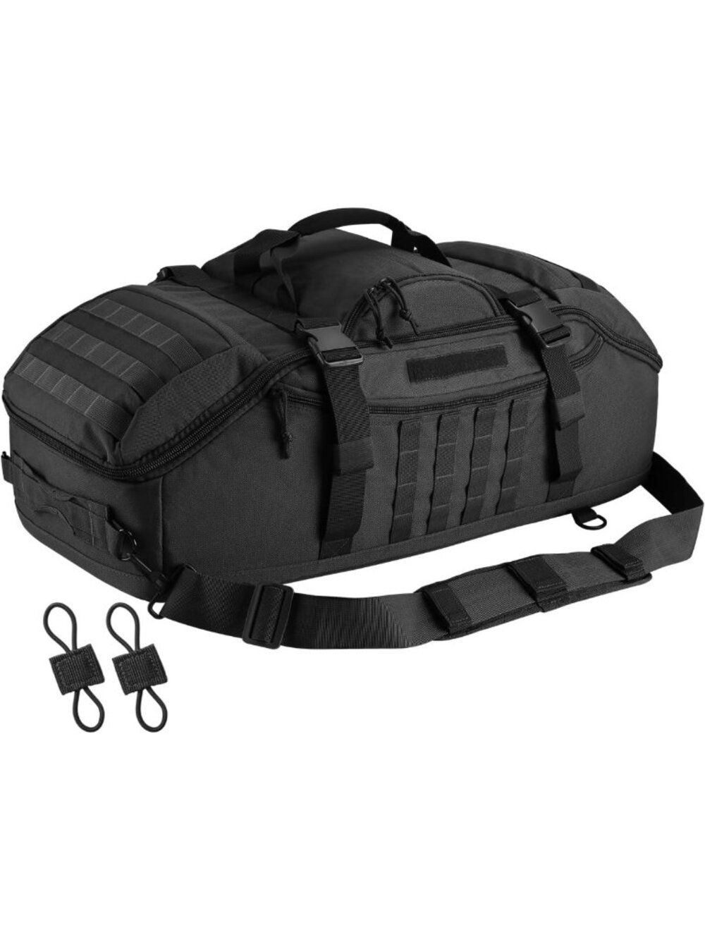 Large 65L Tactical Duffle Bag & Backpack, 3-in-1 MOLLE Pack for Gym & Outdoors